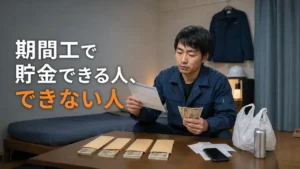 期間工で貯金できる人とできない人の違い