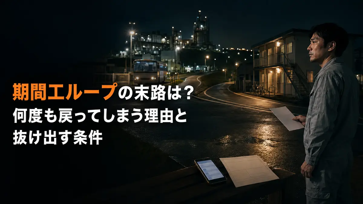 期間工ループを繰り返す理由と抜け出す条件」